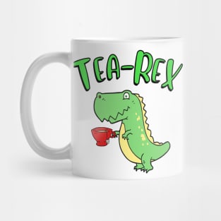 t-rex drinking tea Mug